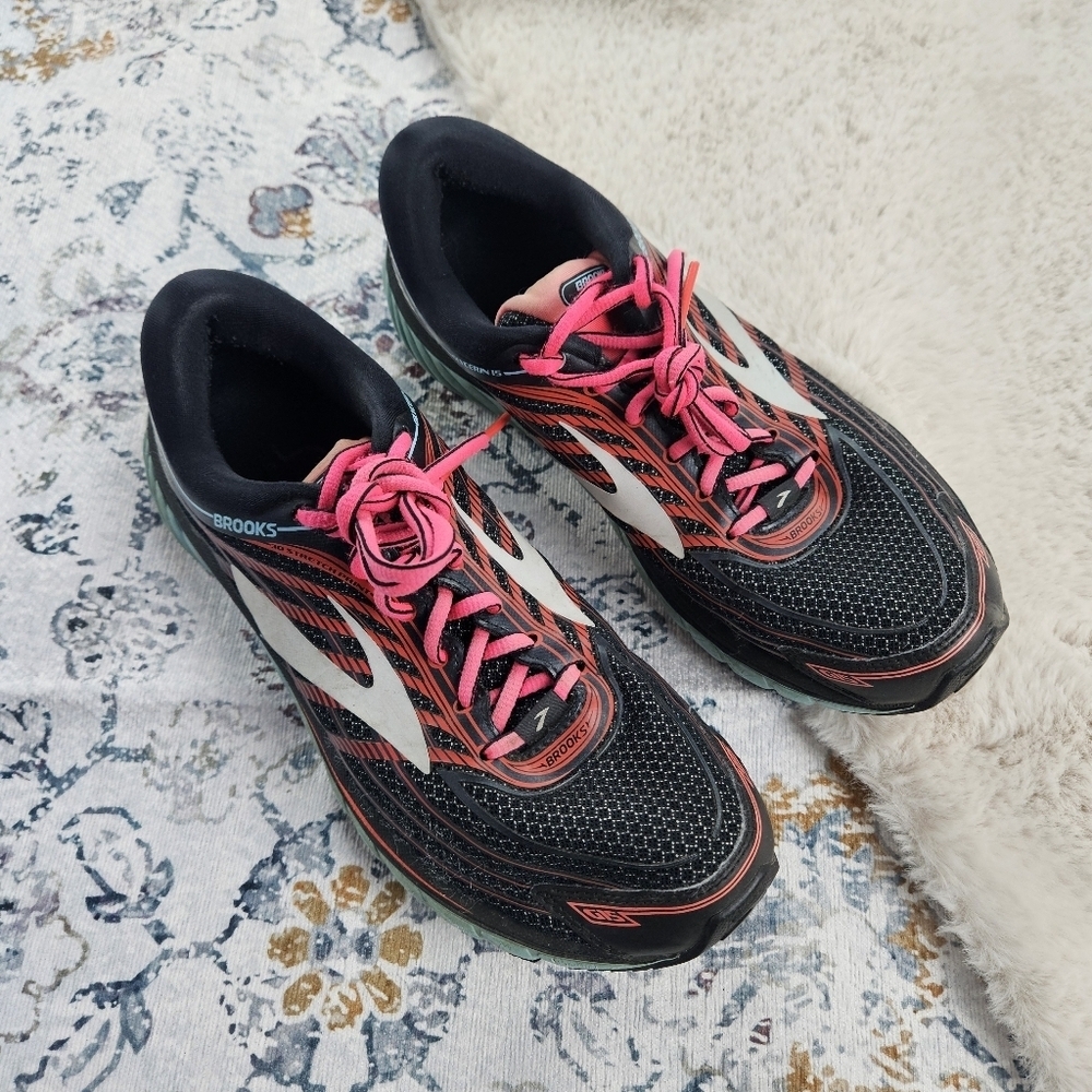 Brooks Glycerin 15 Running Shoes Super DNA Black Pink 1202471B099 US 9 - Picture 2 of 12
